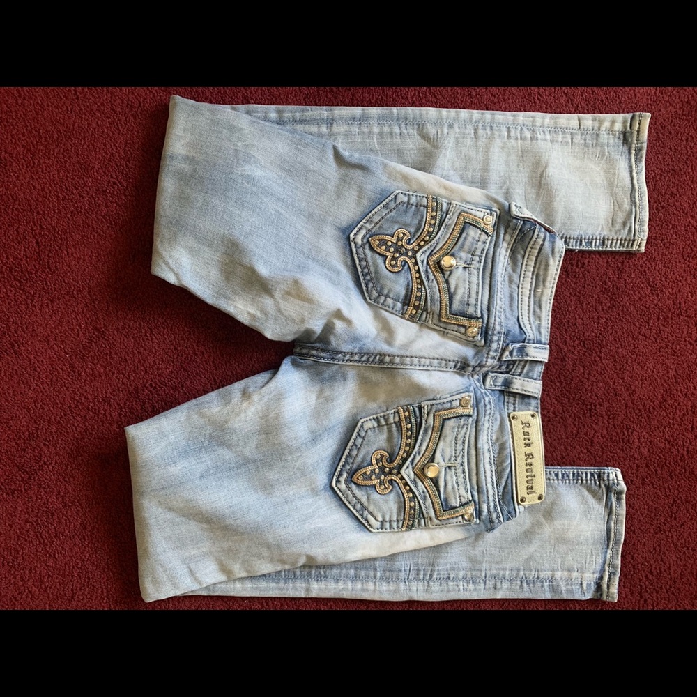 rock revival light blue jean